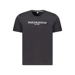 Black Cotton Men T-Shirt