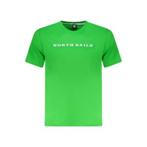 Green Cotton Men T-Shirt