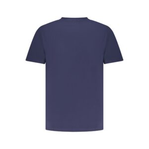 Blue Cotton Men T-Shirt