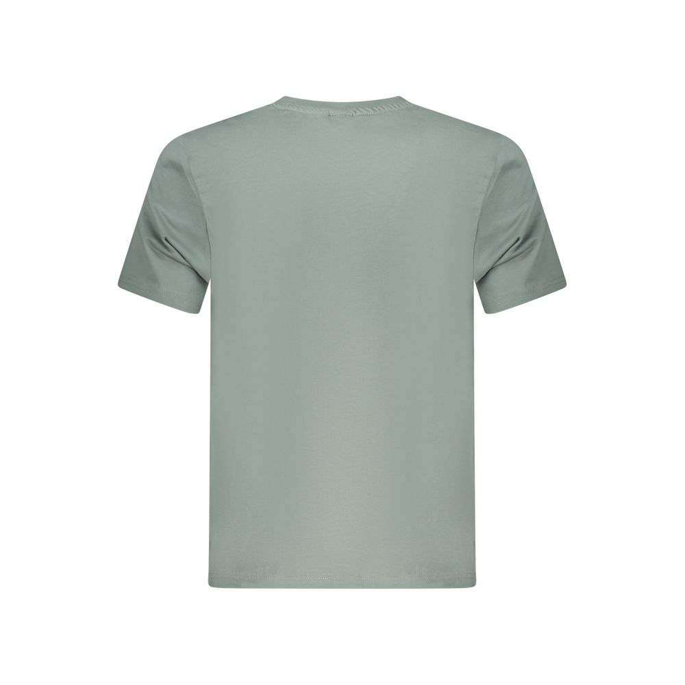 Green Cotton Men T-Shirt