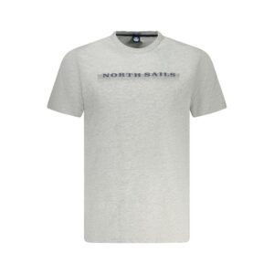 Gray Cotton Men T-Shirt