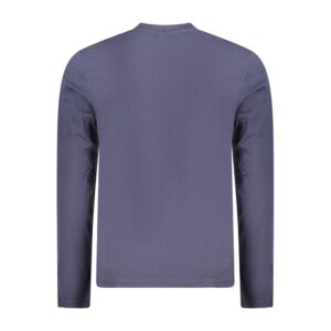 Blue Cotton Men T-Shirt