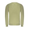 Green Cotton Men Sweater