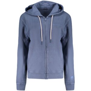 Blue Cotton Women Sweater