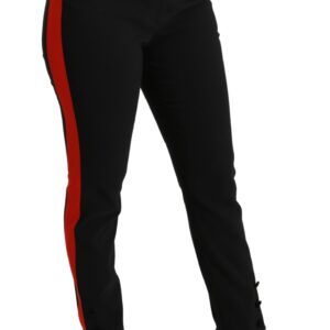 Chic High Waist Skinny Pants in Black
