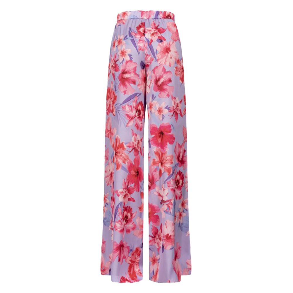 Purple Polyester Jeans & Pant