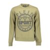 Green Cotton Men Sweater