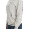 Elegant White Zip Cardigan