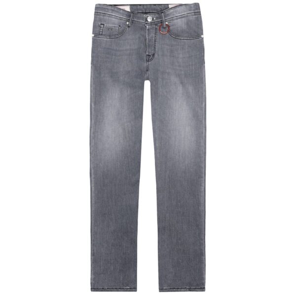Gray Cotton Jeans & Pant