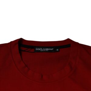 Red DG Eye Cotton Crew Neck T-shirt