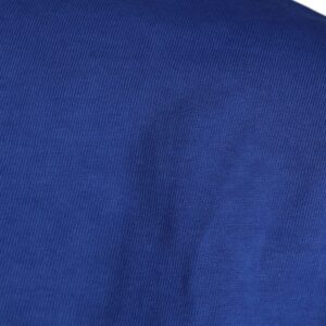 Blue Graphic Print Cotton Crew Neck T-shirt