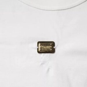 White Cotton Logo Floral Crew Neck T-shirt