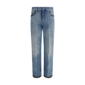 Jeans with floral details