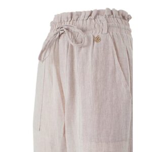Beige Linen Jeans & Pant