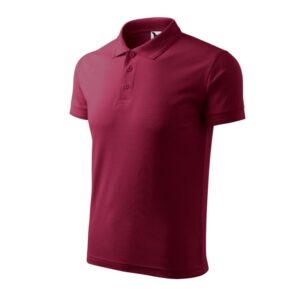Men's Pique Polo Shirt (garnet)