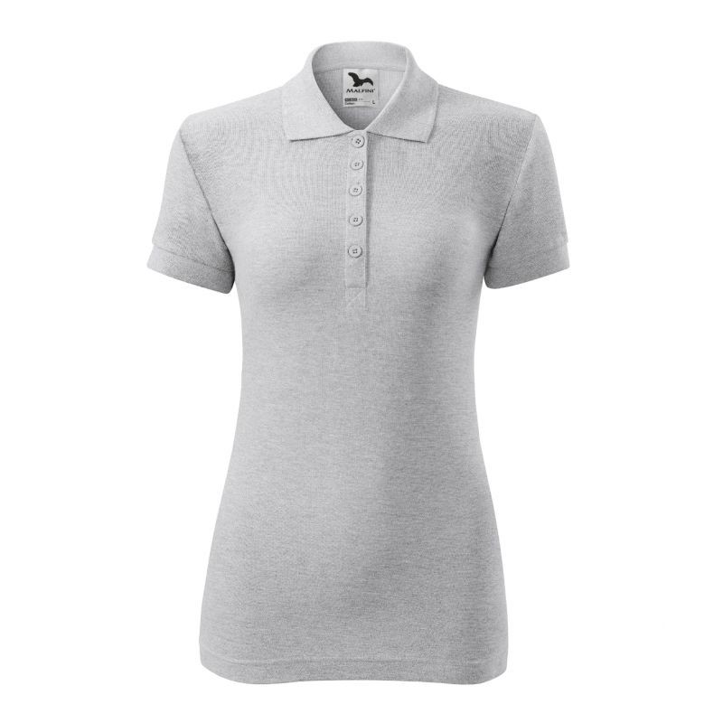 Polo Malfini Cotton W MLI-21303 grigio chiaro melange