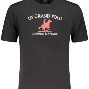 U.S. GRAND POLO T-SHIRT MANICHE CORTE UOMO NERO