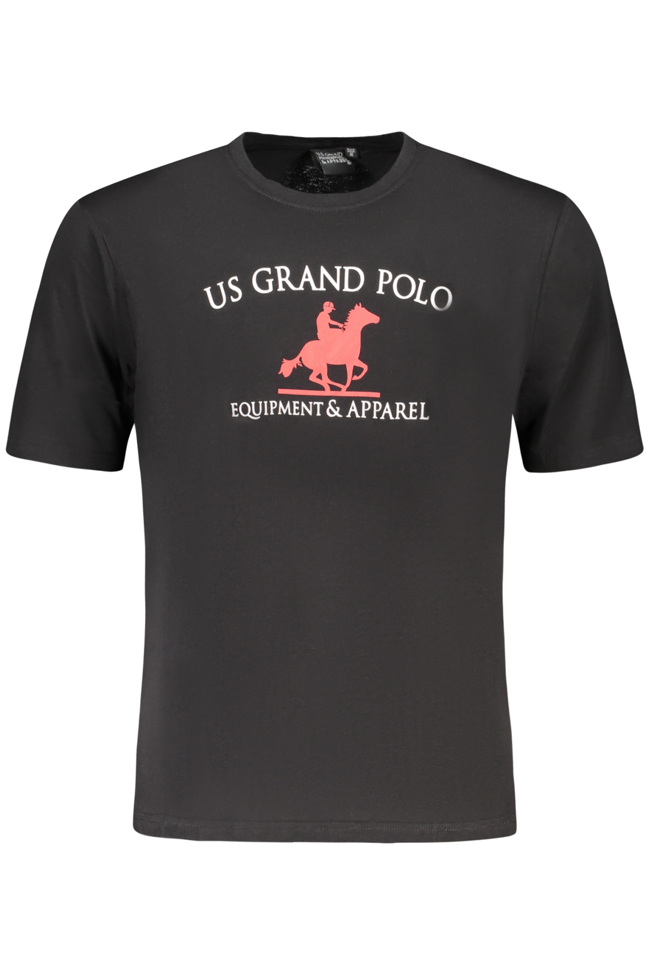 U.S. GRAND POLO T-SHIRT MANICHE CORTE UOMO NERO
