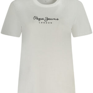 PEPE JEANS T-SHIRT MANICHE CORTE DONNA BIANCO