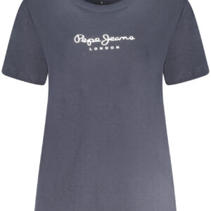 PEPE JEANS T-SHIRT MANICHE CORTE DONNA BLU