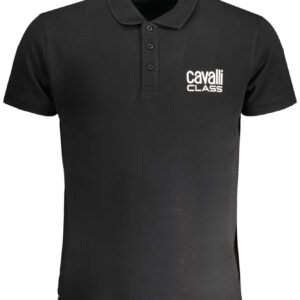 CAVALLI CLASS POLO MANICHE CORTE UOMO NERO
