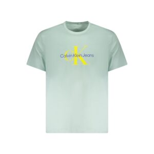 Green Cotton Men T-Shirt